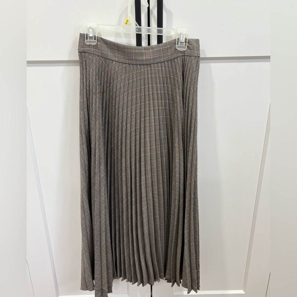ZARA Plaid Pleated Skirt
